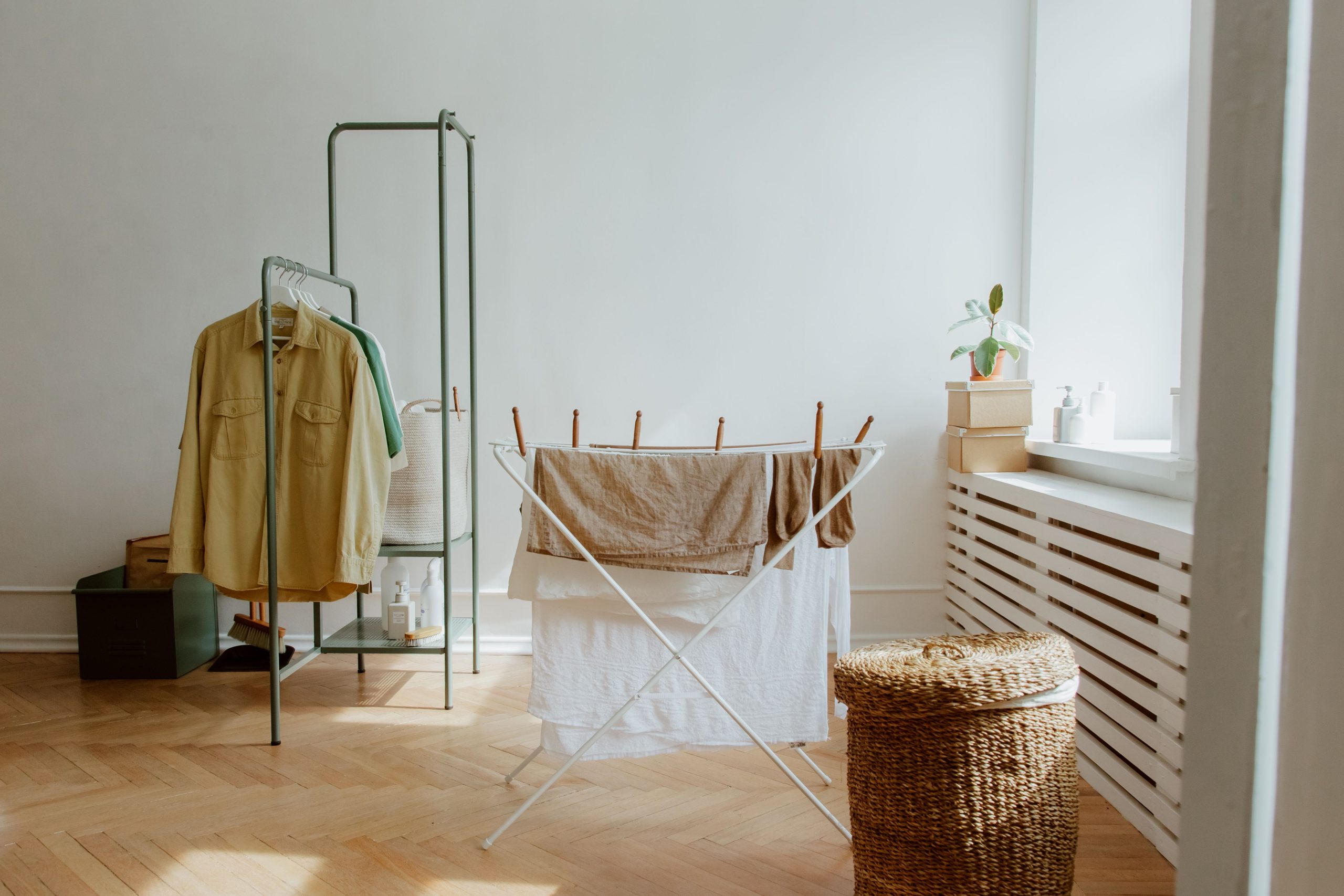Bright modern laundry room